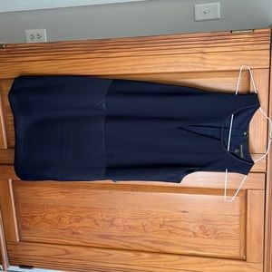 Navy knee length banana republic dress. Never worn.